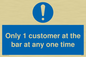 MA6129: Only 1 customer at the bar