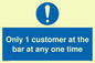 MA6129: Only 1 customer at the bar