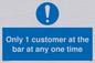 MA6129: Only 1 customer at the bar