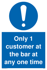 MA6129: Only 1 customer at the bar