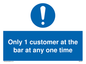 MA6129: Only 1 customer at the bar