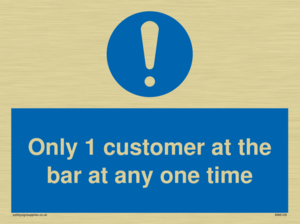 MA6129: Only 1 customer at the bar