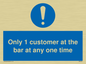 MA6129: Only 1 customer at the bar