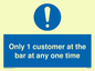 MA6129: Only 1 customer at the bar