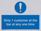 MA6129: Only 1 customer at the bar