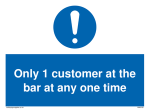 MA6129: Only 1 customer at the bar