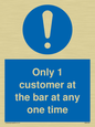 MA6129: Only 1 customer at the bar