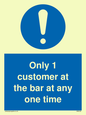 MA6129: Only 1 customer at the bar