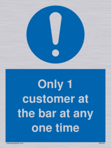 MA6129: Only 1 customer at the bar