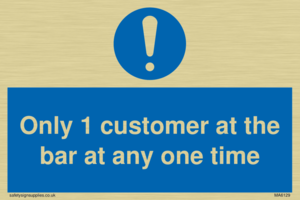 MA6129: Only 1 customer at the bar