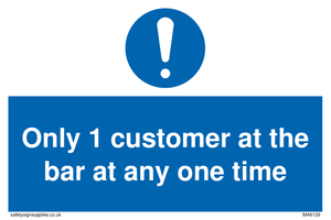 MA6129: Only 1 customer at the bar