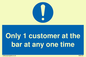 MA6129: Only 1 customer at the bar
