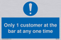 MA6129: Only 1 customer at the bar