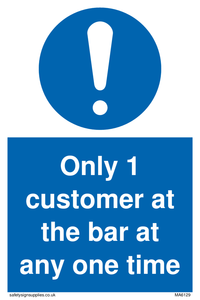 MA6129: Only 1 customer at the bar