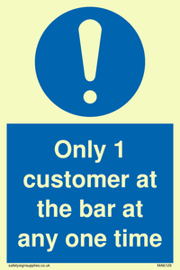 MA6129: Only 1 customer at the bar