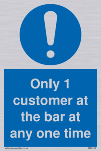 MA6129: Only 1 customer at the bar