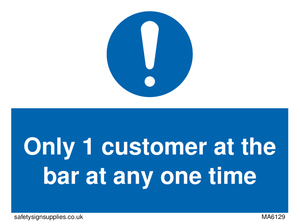 MA6129: Only 1 customer at the bar