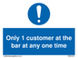 MA6129: Only 1 customer at the bar