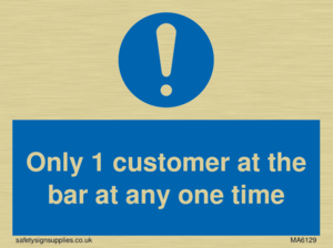 MA6129: Only 1 customer at the bar
