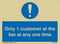 MA6129: Only 1 customer at the bar