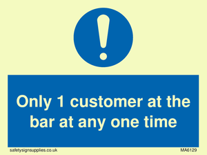 MA6129: Only 1 customer at the bar