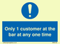 MA6129: Only 1 customer at the bar