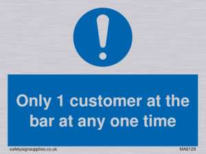 MA6129: Only 1 customer at the bar