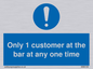 MA6129: Only 1 customer at the bar