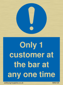 MA6129: Only 1 customer at the bar