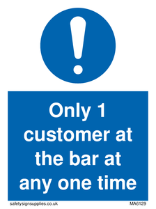 MA6129: Only 1 customer at the bar
