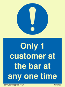MA6129: Only 1 customer at the bar
