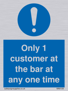 MA6129: Only 1 customer at the bar
