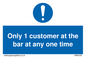 MA6129: Only 1 customer at the bar