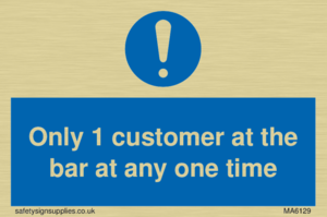 MA6129: Only 1 customer at the bar