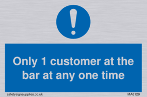 MA6129: Only 1 customer at the bar