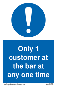 MA6129: Only 1 customer at the bar