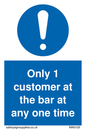 MA6129: Only 1 customer at the bar
