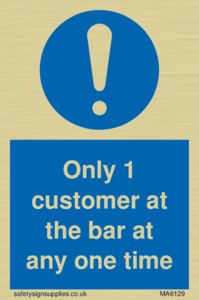 MA6129: Only 1 customer at the bar