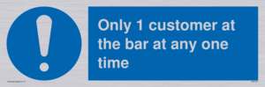 MA6129: Only 1 customer at the bar