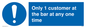 MA6129: Only 1 customer at the bar