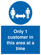 MA6131: Only 1 customer in this area at a time