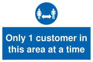 MA6131: Only 1 customer in this area at a time