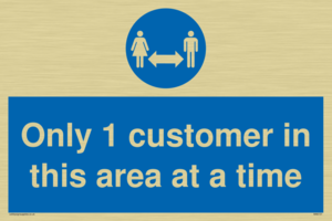 MA6131: Only 1 customer in this area at a time