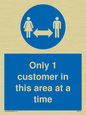 MA6131: Only 1 customer in this area at a time