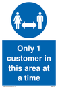 MA6131: Only 1 customer in this area at a time
