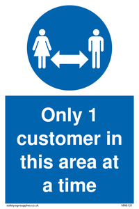 MA6131: Only 1 customer in this area at a time