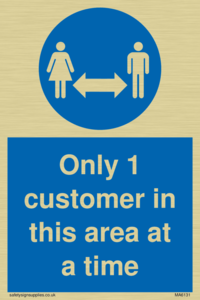 MA6131: Only 1 customer in this area at a time