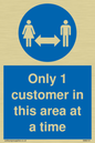 MA6131: Only 1 customer in this area at a time