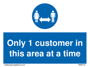 MA6131: Only 1 customer in this area at a time