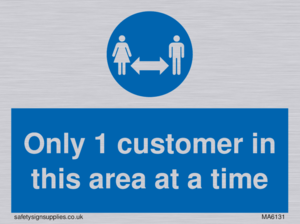 MA6131: Only 1 customer in this area at a time